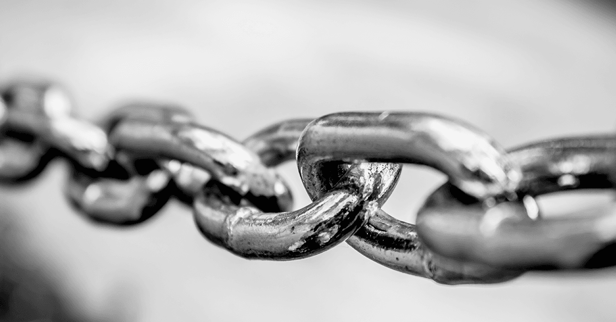 Steel chain link